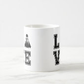 Liebe Badminton Kaffeetasse (Mittel)