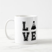 Liebe Badminton Kaffeetasse (Links)