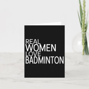Liebe Badminton Shuttle Sprichwort Ladys Ou Karte