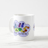 Liebe-Bakterien Kaffeetasse (Vorderseite Links)
