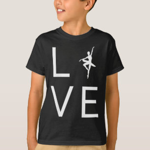 Liebe Ballerina Tanz Lover Dance Silho T-Shirt