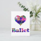 Liebe Ballet Postkarte (Stehend Vorderseite)