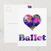 Liebe Ballet Postkarte (Vorne/Hinten)