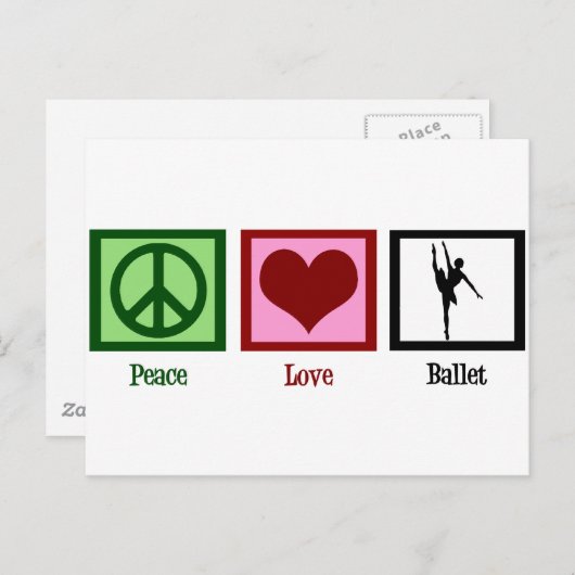 Liebe Ballet Postkarte (Vorne/Hinten)