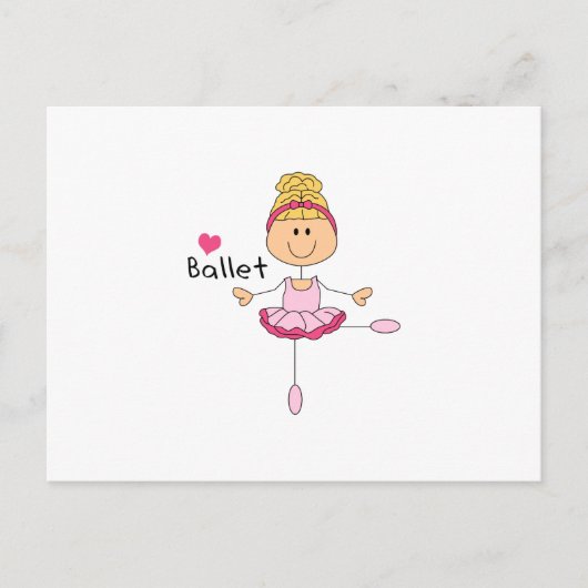 LIEBE BALLET POSTKARTE (Vorderseite)
