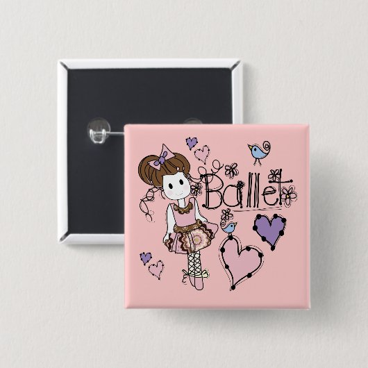 Liebe-Ballett Button (Vorne & Hinten)