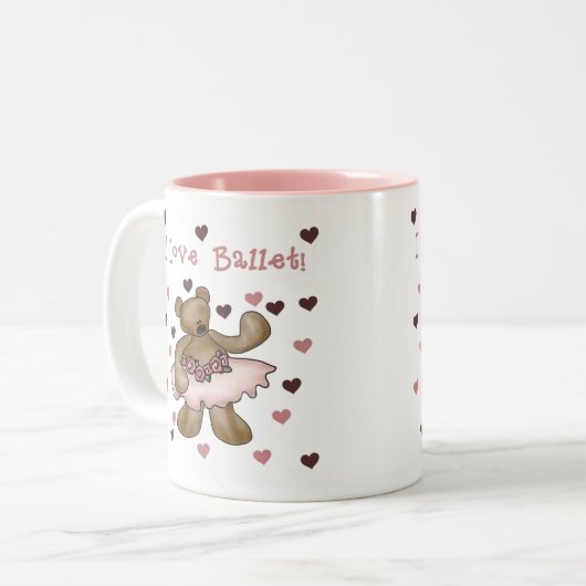 Liebe-Ballett des Bärn-I Zweifarbige Tasse (Vorderseite Links)