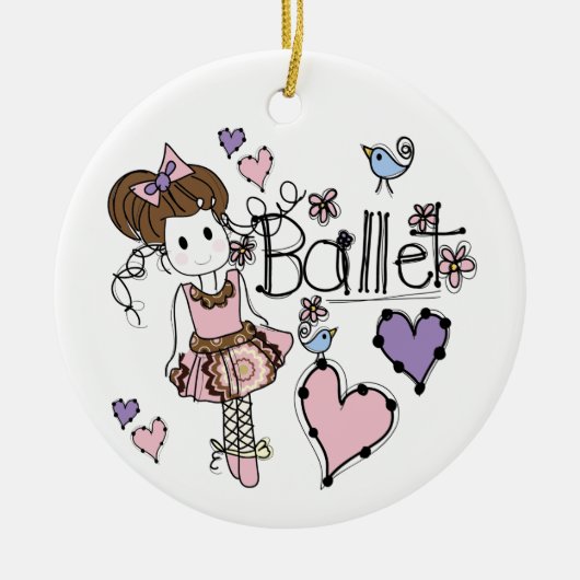 Liebe-Ballett Keramikornament (Vorne)