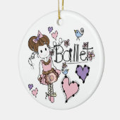 Liebe-Ballett Keramikornament (Links)