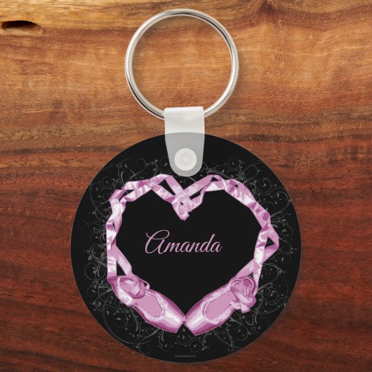 Liebe Ballett (Personalisiert) Schlüsselanhänger (Vorderseite)