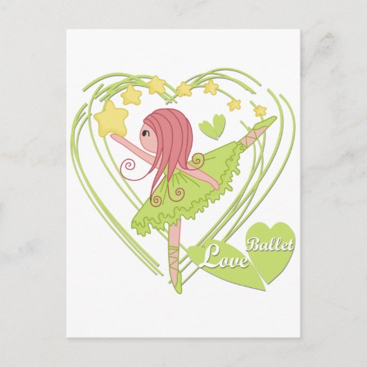Liebe Ballett Tshirts und Geschenke Postkarte (Vorderseite)