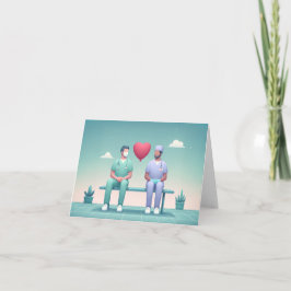 Liebe Balloon Karte