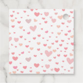 Liebe Balloons Valentine's Day-Geschenk-Tag Geschenkanhänger (Rückseite)