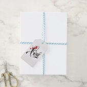 Liebe Balloons Valentine's Day Tall Gift Tag Geschenkanhänger (Mit Garn)