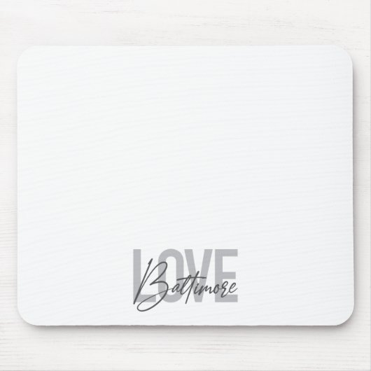 Liebe Baltimore, einfach, modern und modern im urb Mousepad (Vorne)
