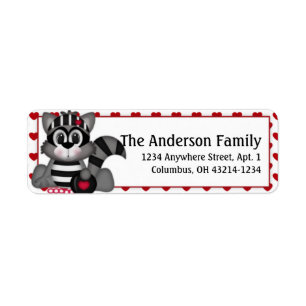 Liebe Bandit Valentine's Day Address Labels d2