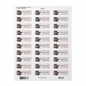 Liebe Bandit Valentine's Day Address Labels d2 (Vorne)