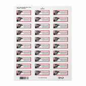 Liebe Bandit Valentine's Day Address Labels d4 (Vorne)
