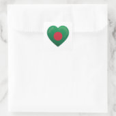 Liebe Bangladesch Quadratischer Aufkleber (Tasche)