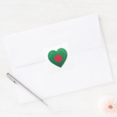Liebe Bangladesch Quadratischer Aufkleber (Umschlag)