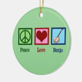 Liebe Banjo Keramik Ornament (Links)