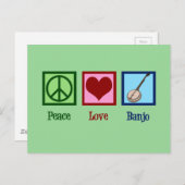 Liebe Banjo Postkarte (Vorne/Hinten)