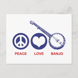 Liebe Banjo Postkarte