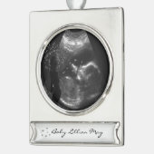 Liebe Banner-Ornament Silber (Links)