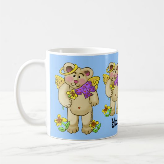 Liebe Bär Engel Kaffeetasse (Links)