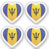 Liebe Barbados Aufkleber (Vorderseite)