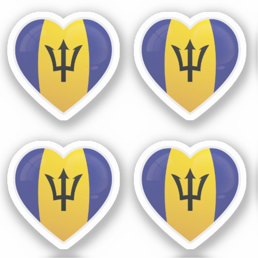 Liebe Barbados Aufkleber (Vorderseite)