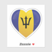 Liebe Barbados Aufkleber (Blatt)