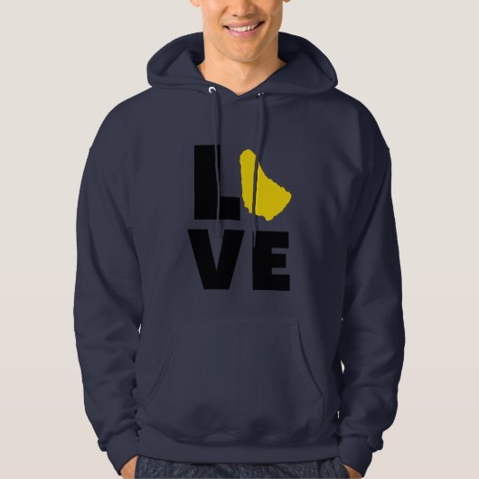 Liebe Barbados Hoodie (Vorderseite)