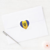 Liebe Barbados Quadratischer Aufkleber (Umschlag)