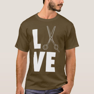 Liebe Barber Shop Friseursalon Geschenk T-Shirt