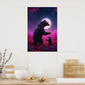 Liebe-Bärenposter der Mutter Poster (Küche)