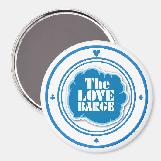 LIEBE BARGE Mighty Magic Magnet! Magnet (Vorderseite/Rückseite)