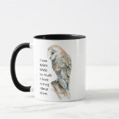Liebe BARN OWLS so viel ich Spaß Quote Tasse (Links)