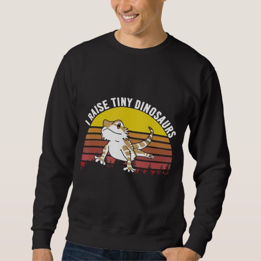 Liebe Bartdragons Lizard Christmas Raise Tiny D Sweatshirt (Vorderseite)