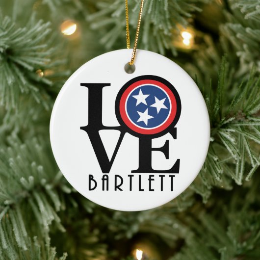 LIEBE Bartlett Tennessee Keramik Ornament (Baum)