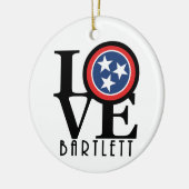 LIEBE Bartlett Tennessee Keramik Ornament (Links)