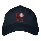 LIEBE Baseball Bestickte Kappe (Vorderseite)
