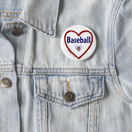 Liebe Baseball Button (Beispiel)