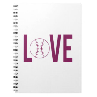 Liebe Baseball-Foto-Notizbuch Notizblock
