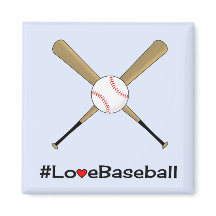 Liebe Baseball Hashtag Slogan blau