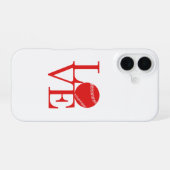 Liebe Baseball iPhone 16 Hülle (Rückseite (Horizontal))
