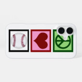 Liebe Baseball iPhone 16 Hülle (Rückseite (Horizontal))