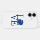 Liebe Baseball iPhone 16 Hülle (Rückseite (Horizontal))