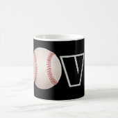 Liebe-Baseball-Kaffee-Tasse Kaffeetasse (Mittel)