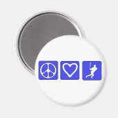 Liebe Baseball Magnet (Vorderseite/Rückseite)